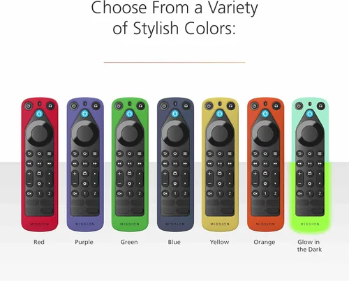 Vista 4 de Funda hecha para Amazon Remote Cover Case, para Alexa Voice Remote Pro (versión 2022) Naranja