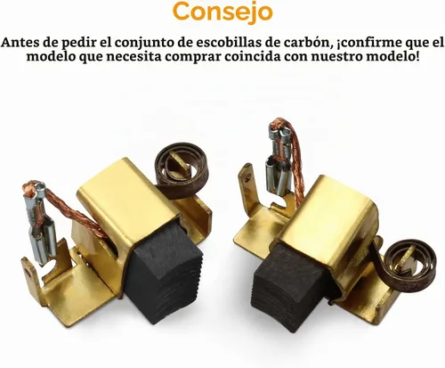 Vista 6 de Conjunto de cepillo de carbono 22-18-2240 para amoladora angular 6146-30,6121-30,6121-31,6146-31, 6146-33,6147-30,6147-31-2 piezas