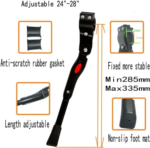 Vista 2 de Soporte de bicicleta de aluminio ajustable para bicicleta de 26 pulgadas, 27.5 pulgadas, 29 pulgadas, 700C, soporte para bicicleta de 26 pulgadas
