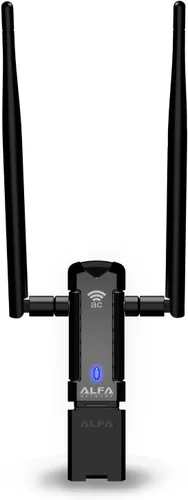 Vista 3 de ALFA Network AWUS036AC Adaptador Wi-Fi inalámbrico USB AC1200 de larga cobertura de largo alcance con antena externa de alta sensibilidad