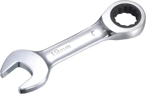 Vista 18 de uxcell Llave combinada de trinquete rechoncha de 0.236 in métrica 72 dientes 12 herramientas terminadas en caja de puntos, CR-V