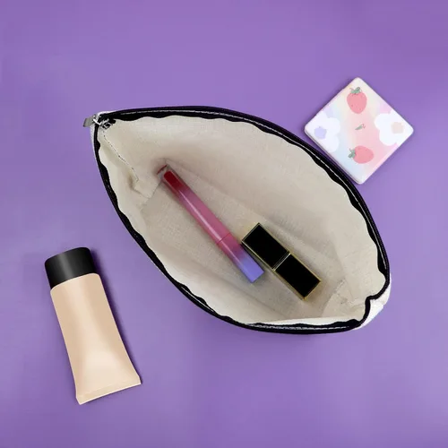 Vista 6 de Sazuwu Regalos para amantes de los animales, bolsa de maquillaje para mujer, Sé un pingüino, mantente fresco y camina a tu manera