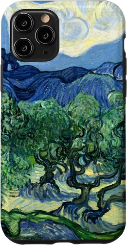 Vista 29 de Van Gogh Olivos con Alpilles Painting Famous Art Funda para iPhone 17