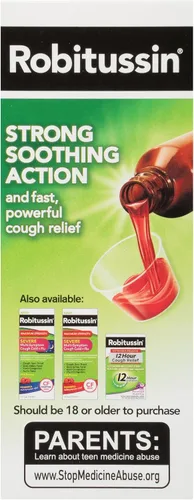 Vista 13 de Robitussin DM de máxima fuerza para la tos + congestión del pecho y máxima fuerza para la tos nocturna DM, medicamento para la tos para adultos