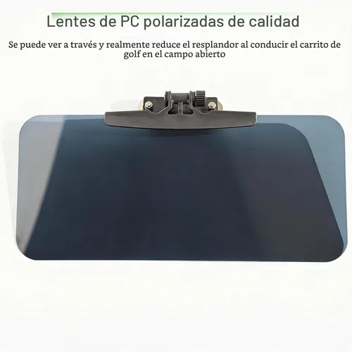 Vista 8 de Woho 2 viseras magnéticas para carrito de golf para protección antirreflejos, visera solar ajustable de 226° para carrito de golf con barra