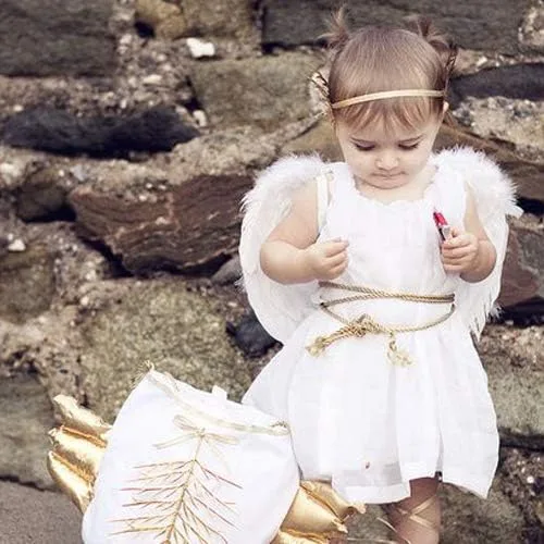 Vista 7 de Sunboom Angel Wings Adult Women - Angel Costume Feather Wings for Kids Girls