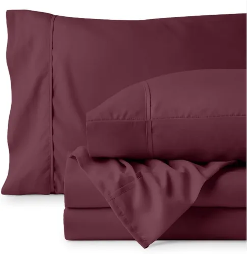 Vista 38 de Bare Home Sheet Set 1800 Ultra-Soft with 2 Pillowcases (Twin XL, Dark Blue)