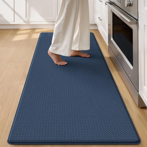 Vista 24 de Color&Geometry - Alfombras de cocina antideslizantes e impermeables Alfombra de cocina acolchada Alfombra antifatiga para pararse de 30 x 18 Verde