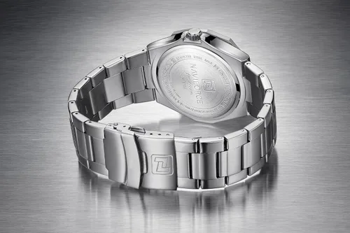 Vista 3 de NAVIFORCE Reloj de acero inoxidable para hombre, analógico, de cuarzo, impermeable, deportivo, de negocios, casual, con fecha y calendario