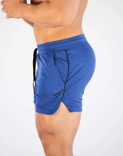 Vista 7 de FLYFIREFLY Pantalones cortos de entrenamiento de gimnasio para hombre, ligeros, atléticos, pantalones cortos para entrenamiento de culturismo