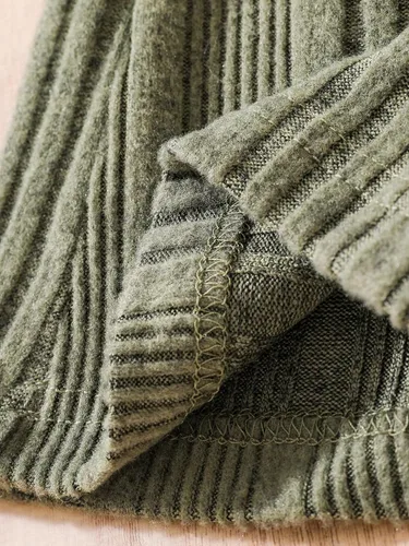 Vista 5 de WDIRARA Pantalones elásticos de cintura alta con estampado de pierna acampanada para niña