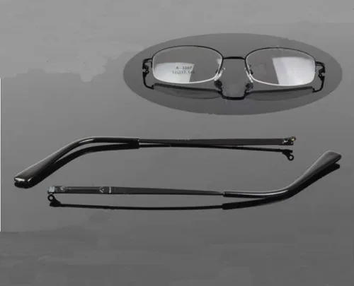 Vista 2 de 1 par de lentes de repuesto para marco de gafas, accesorios para patillas, color negro