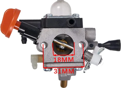 Vista 3 de Carburador FS131 para Stihl 4180-120-0617 FS131 FS131R FS 131 R HT131 HT133 KM131 KM131R FS311 4180/17 Desbrozadora recortadora - con 4180 141 03 00