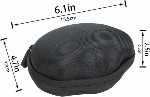 Vista 7 de co2CREA - Carcasa rígida para ratón Logitech MX Ergo S/MX Ergo Trackball, color negro Comfortable Hand Strap, Easy Carrying, Portable Storage