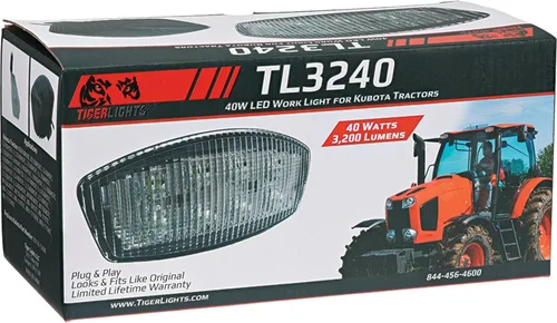 Vista 7 de TIGERLIGHTS TL3240 Luz de trabajo LED 12V compatible con/reemplazo para Kubota B2650HSDC, B3350HSDC, L3240HSTC, L3240HSTC-3, L3540HSTC, L3540HSTC-3