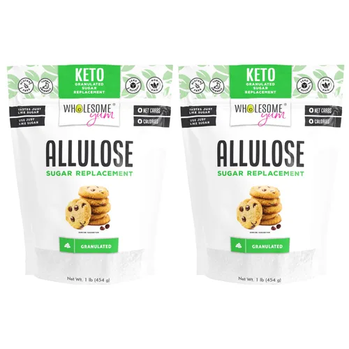 Vista 6 de Wholesome Yum Edulcorante de alulosa – Sustituto natural del azúcar granulado – Keto, sin OMG, cero carbohidratos, cero calorías, sin azúcar, sin
