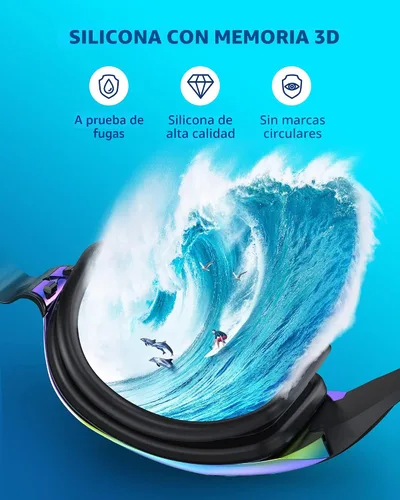 Vista 5 de Aegend Gafas de natación, gafas de natación sin fugas, protección completa para adultos, hombres, mujeres y jóvenes