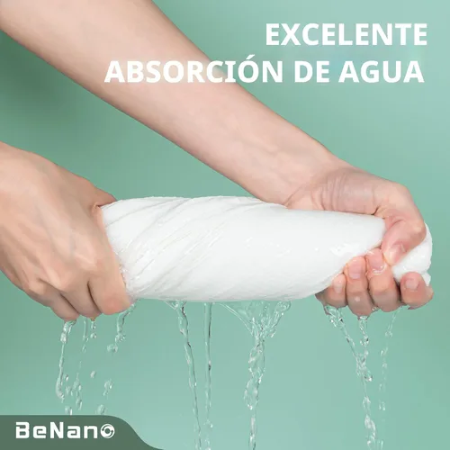 Vista 5 de Benano Premium Pastillas de Toalla Comprimida Desechable Toalla Grande de Baño para Viajes Toalla Reutilizable para Hotel, Camping, Deportes