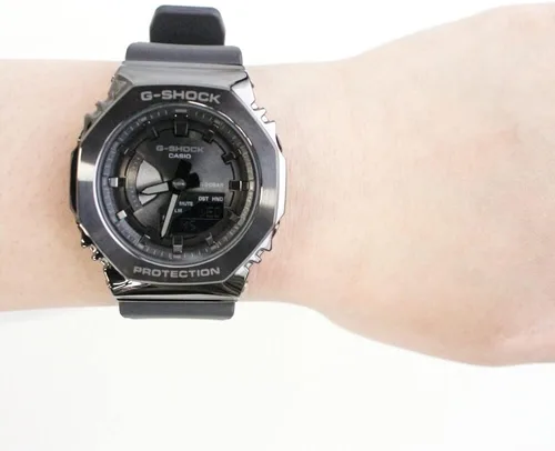Vista 4 de CASIO G-Shock G-Shock G-Shock G-Shock Reloj de pulsera para mujer, Ana-Digital, acero inoxidable, gris, GM-S2100B-8A Parallel Import, Moderno