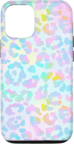 Vista 28 de Colorido lindo arco iris Tie Dye sirena Boho Leopard caso para iPhone 17