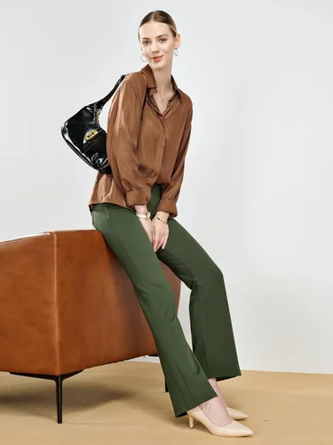 Vista 9 de Tapata Pantalones de vestir elásticos para mujer de 28, 30, 32 y 34 pulgadas, con bolsillos, para oficina, trabajo, negocios
