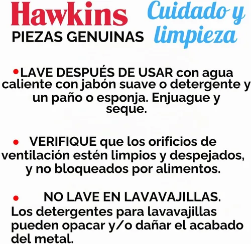 Vista 7 de Hawkins Peso de ventilación de silbato para olla a presión de acero inoxidable y Bigboy, 1,5 litros a 22 litros