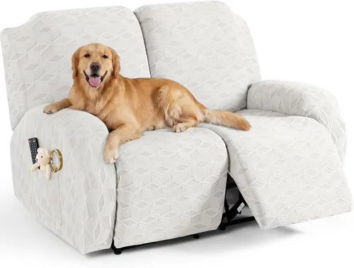 Vista 9 de TAOCOCO Funda para Reclinable de 3 Piezas, Fundas para Silla Reclinable, Funda Elástica de Jacquard para Silla Reclinable, Protector de Muebles