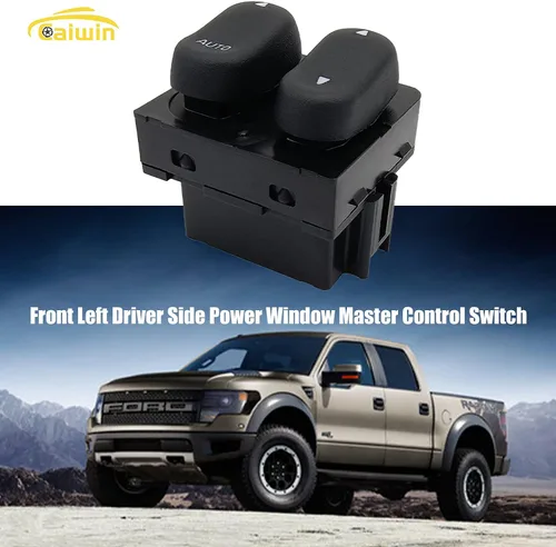 Vista 5 de Interruptor de ventana eléctrica principal del lado del conductor compatible con Ford F-150/1999 2000 F250 F350/2001 2002 Ford Lobo 2 puertas Pickup