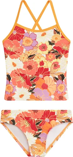 Vista 9 de Kanu Surf Niñas Melanie Beach Sport - Traje de baño tipo tankini de 2 piezas con UPF 50+ Alania Floral Aqua