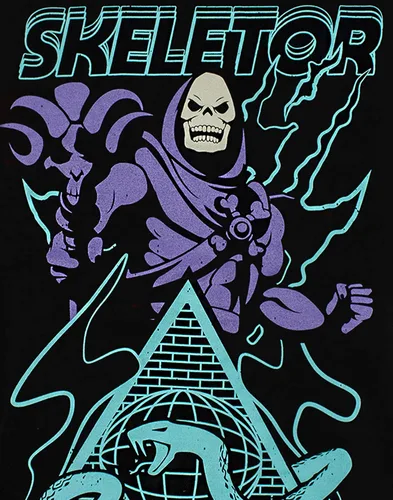 Vista 6 de Masters of the Universe Skeletor - Camiseta para hombre con personajes de supervillanos, Negro