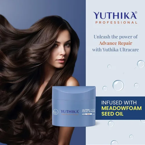 Vista 3 de Yuthika Mascarilla Profesional UltraCare 16.9 fl oz Tratamiento Acondicionador Profundo