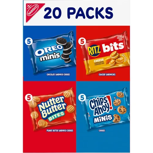 Vista 13 de Nabisco, Paquete surtido de mezcla clásica, Oreo Mini, Chips Ahoy! Mini