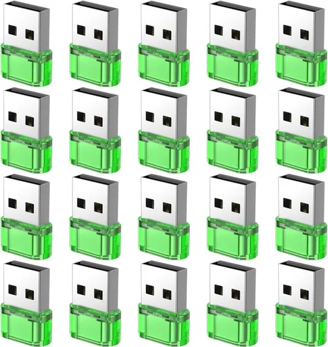 Vista 13 de Adaptador USB-A a USB-C paquete de 5 unidades, convertidor cargador USBC hembra a A macho, convertidor USB a USBC para iPhone 15 Plus Pro Max/Apple
