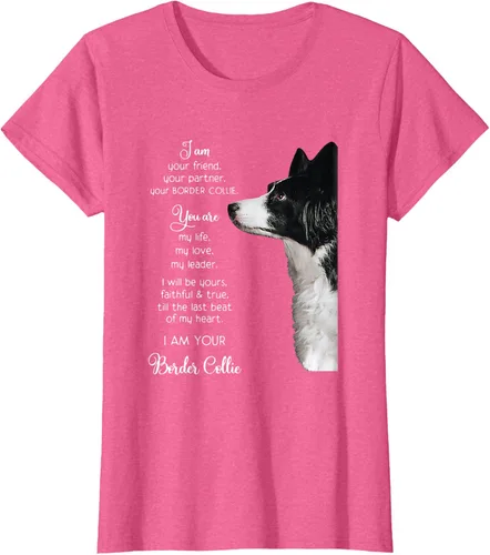 Vista 48 de Funny I Am Your Friend Your Partner Your Border Collie - Camiseta de regalo, Negro, S