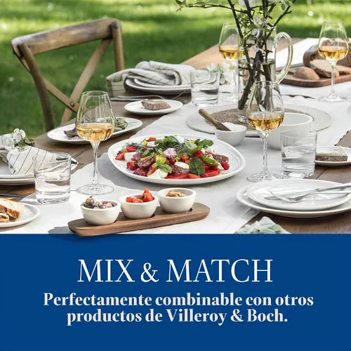 Vista 6 de Villeroy & Boch For Me - Juego de 2 tazas y platillos para expreso