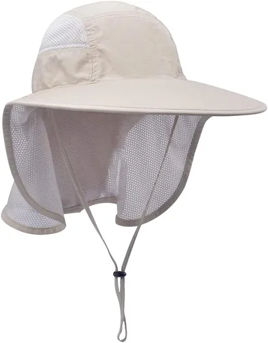 Vista 8 de Sombreros de sol unisex con protección UV para actividades al aire libre con solapa para el cuello