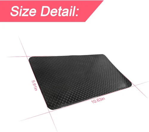 Vista 2 de Alfombrilla antideslizante de goma para salpicadero de coche, 27 x 15 cm Universal adhesiva antideslizante mágica para salpicadero de coche