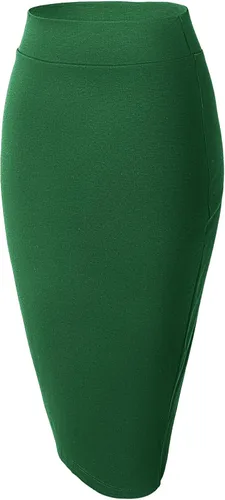 Vista 3 de Urban CoCo - falda tipo tubo, con cintura elástica, para mujer.