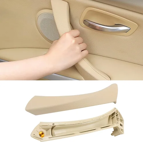 Vista 11 de TTCR-II Compatible con cubierta de manija de puerta BMW Serie 3 2006-2012, parte mitad 1 pieza para E90 E91 Manija de tirador de puerta de reemplazo