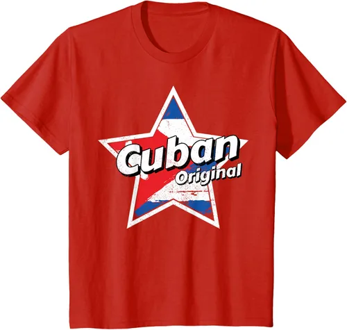 Vista 2 de Camisa Cubano Original Camisa Bandera de Cuba Camiseta Cubano, Negro