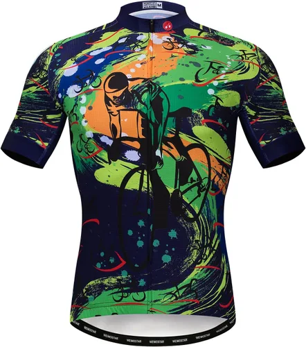 Vista 11 de Hotlion Verano Ciclismo Jersey Hombres Mountain Bike Jersey Secado rápido Bicicleta Camisa Manga Corta Ciclismo Ropa