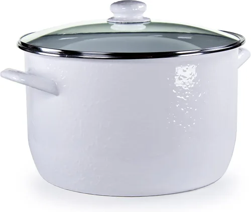 Vista 8 de Golden Rabbit Sopa esmaltada o olla de caldo, 18 cuartos de galón, camuflaje