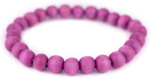 Vista 21 de Pulsera de cuentas de madera