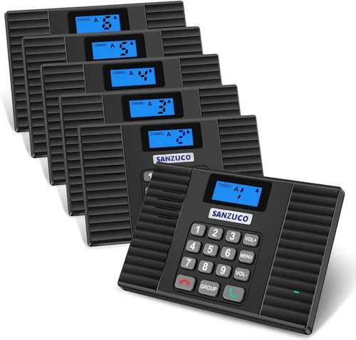 Vista 9 de Intercomunicadores inalámbricos 60D para el hogar, sistema de intercomunicación dúplex completo para casa/negocios, intercomunicadores de 1400 pies