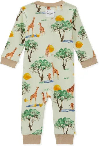 Vista 2 de Burt's Bees Baby Pijama para dormir y jugar, 100% algodón orgánico de una sola pieza con cremallera frontal