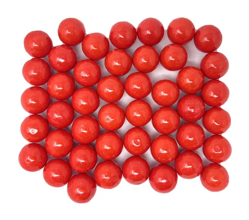 Vista 3 de YANKEETRADERS Gumballs con sabor a fruta roja brillante de 1 pulgada, 2 libras a granel