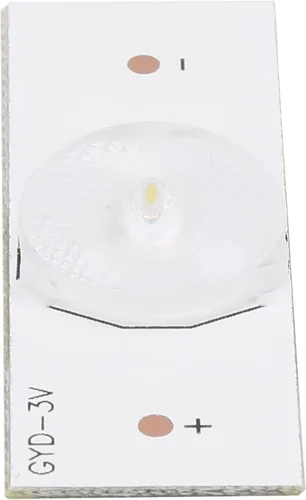 Vista 7 de 50 bombillas LED, lente LED SMD de 3 V, cuentas de lámpara de tablero con lente de fibra de vidrio para reparación de TV LED de 32 a 65 pulgadas