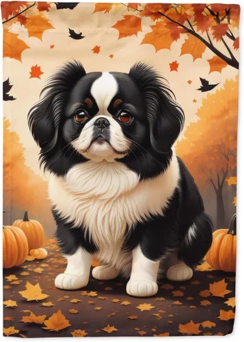 Vista 11 de Caroline's Treasures DAC1001GF Affenpinscher - Bandera decorativa para jardín de otoño, decoración para patio exterior, patio, parterres