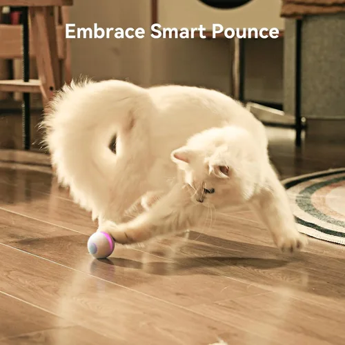 Vista 4 de Cheerble Juguete interactivo de bola para gatos, bola malvada M3, juguetes interactivos automáticos para gatos de interior con 3 modos, juguetes
