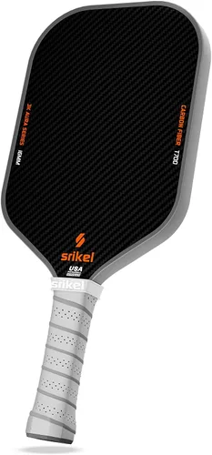 Vista 10 de Paletas de pickleball Srikel, pala de pickleball de fibra de carbono Raw T700, núcleo de polímero de poder de 16mm, raquetas profesionales para gran